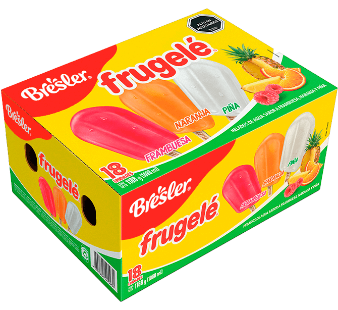 FRUGELÉ MULTIPACK FRAMBUESA, NARANJA Y PIÑA