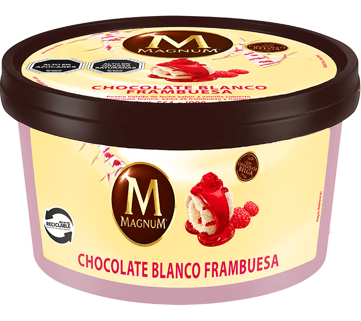 MAGNUM CHOCOLATE BLANCO FRAMBUESA
